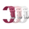 Wanme 3 Pièces Silicone Souple Bracelet pour Garmin Vivoactive 4S / Vivomove 3S / Venu 2S / Venu 3S, Compatible Forerunn