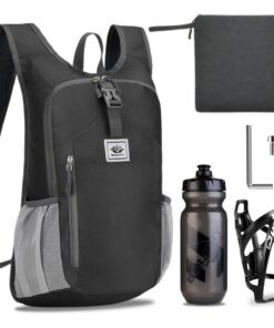 Sac à dos de vélo ultra léger et étanche 15L et porte-bouteille pour cyclisme des sportifs,Ajustables à taille sac à dos