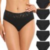 Culottes en coton confortables Wealurre pour femmes | Respirantes | sous-vêtements en lot de 5 | Éco-responsable