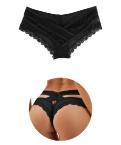 Ohmydear String Séduisantes Tanga Femmes | Chic Dentelle | Transparent XS-4XL