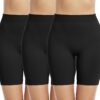 Memoryee boxer court femme pour yoga et sport anti-frottement