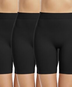 Memoryee boxer court femme pour yoga et sport anti-frottement