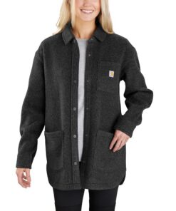 Carhartt Loose Fit Fleece Overshirt Veste Polaire Femme + Carhartt + Taille Looser + Femmes + Hiver + Doux et chaud + Ta
