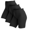 Leggings courts Femme Basic Treasure Lot de 3 OEKO-TEX STANDARD 100 pour Sport et Cyclisme
