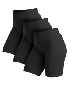 Leggings courts Femme Basic Treasure Lot de 3 OEKO-TEX STANDARD 100 pour Sport et Cyclisme