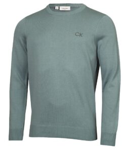 Calvin Klein Pull Tour Hommes Golf - Col Rond Léger à Séchage Rapide 100% Coton 325g/m²