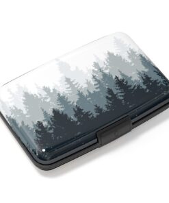 Porte-cartes de crédit Atufsuat en aluminium avec blocage RFID pour homme et femme - Ink Forest