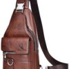 Sacoche Homme Bandoulière PU Cuir Pochette Épaule Business Fonctionnelle Multi-Utilisation pour Homme Femme
