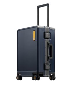 Valise cabine Level8 Bleu Cadre en Aluminium Double Serrure TSA