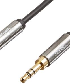Amazon Basics Câbles audio stéréo 3,5 mm connecter vos appareils audio Lot de 2 câbles mâle-mâle 1,2 m (4 pieds) Noir