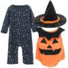 Déguisement Bébé Fille Citrouille Halloween 0-24 Mois - Costume Ensembles Populaire