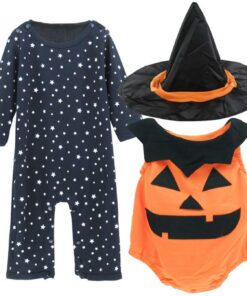 Déguisement Bébé Fille Citrouille Halloween 0-24 Mois - Costume Ensembles Populaire