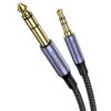 Câble Audio |5mm vers 6.35mm Stéréo 3M, Câble Jack TRS Nylon Tressé Résistant aux Nœuds pour DVD, Haut Parleurs, Table d