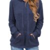 Cuptacc Sweat à Capuche Femme Longues Manches OEKO-TEX Certifié Hiver Automne Chic Élégant Décontracté