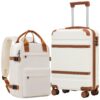 COOLIFE Valise Cabine TSA Rigide 55x35x20 Valide pour Ryanair Spécialement Conçue pour les Voyageurs Globe-trotters GRS