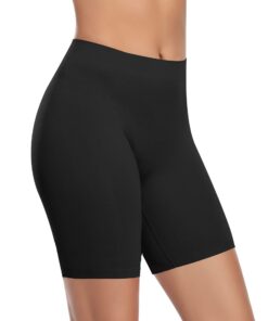 YARRCO Culotte pour femme - Sous-vêtements en coton - Taille haute - Noir - Taille S