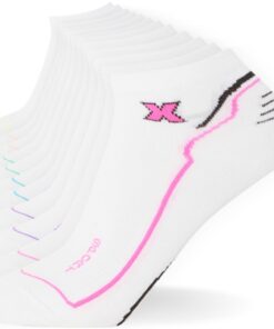 FM London - Chaussettes d'entraînement respirantes pour femmes | Blanches, au frais, lot de 12 | Conformes OEKO-TEX STAN