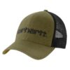 Carhartt Canvas Mesh-Back Logo Graphic Cap - Casquette de Baseball pour Hommes - Réglable et Comfortable