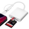 Flintronic Lecteur de Carte SD Universel, Parfait pour iPhone et Android, Lecteurs de Carte SD et Micro SD, Spécialement