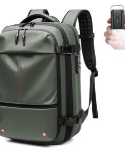 Sac à dos sous vide voyage cabine avion - Pompe électrique, sac compression airbag, imperméable anti-vol, homme femme (v