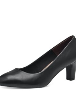 Tamaris Femme Escarpins Classiques TOUCHit - Chaussures Élégantes pour Femmes | Comfort et Style | Mules en Cuir Noir 38