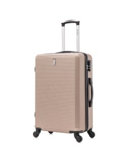 VALISE CELIMS Champagne Rigide 65cm Serrure Intégrée|ABS|4 Roues