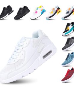 Hitmars Chaussures de Course Respirantes Legères pour Homme et Femme Running Fitness AIR Sneaker Noir Vert Blanc Rose Ja