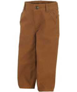 Carhartt Pantalon de Travail pour Enfant - Taille 2T, Tissu Duck Lavé, Marron