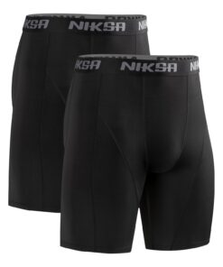 Niksa shorts de compression pour hommes - Sous-vêtements fonctionnels - Couche de base - Respirant et à séchage rapide -