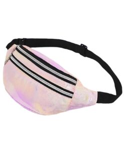 Sacoche AfitLulu banane holographique pour femme - Sac banane de sport pour homme et femme - Protection étanche pour tél
