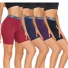 WIRARAPA Boxer Femme Shorty Modal Panty Anti Frottement Multicolor Lot de 4 Taille Élégant Anti-Frottement Comfort Femme