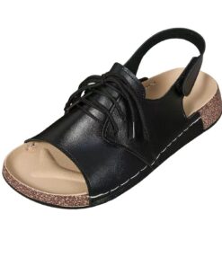 Allbestop Sandales pour Femme, Sandales Compensées Orthopédiques pour Été, Sculpture Kitten Heel Sandales Chic à Talons