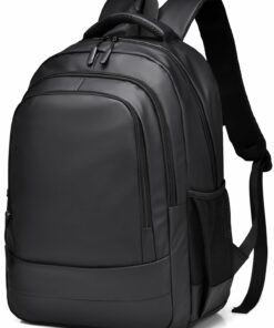 Sac étanche avec plusieurs compartiments pour ordinateur, école et travail, idéal pour le voyage, Noir, taille unique