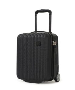Bagage à Main Cabine 40x30x20 cm Noir pour Voyage en Avion, Valise Adaptée aux Compagnies aériennes Ryanair, Wizzair et