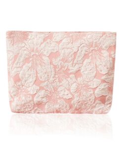 Trousse de Toilette Femme MOPZIJA, Trousse Maquillage en Toile Portable, Organiseur Cosmétiques Femme Rose