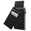 Porte Cartes de Crédit Homme avec RFID Blocage - Porte Carte Pop Up Minimaliste pour Cartes et Billets