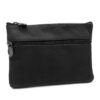 Charmoni Portefeuille Homme Noiravec Anneau Porte Clé Multipoches Zippées en Cuir Vrai pour Homme et Femme