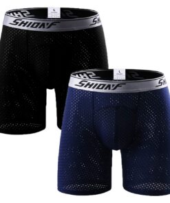 Ouruikia Boxer de Sport pour Homme, Respirants et Légers, Évacuent la Transpiration, Caleçons Homme, Lot de 2 ou 4