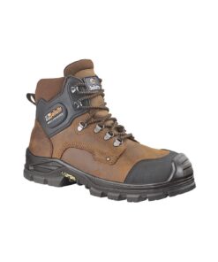 JALLATTE Chaussures de sécurité hautes Marron/Noir | Protection pied AN HRO SRC S3 CI HI | Taille 44