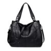 Sac à main Kris Anna Hobo porté épaule brodé pour femme noire