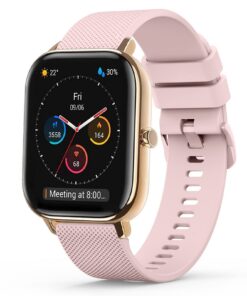 Bracelet Wanme Amazfit Compatible GTS/GTS 2e/GTS 3/4 Homme Femme, Silicone Éclatant, Fonctionnant Avec Bip/Bip Lite/Bip