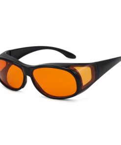 Lunettes eyekepper bloque la lumière bleue à 100% pour protection oculaire, teinte orange, anti-UV et anti-eblouissement