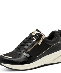 Tamaris Femme Sneaker Low 1-23754-45 Basket Noir Or 41 EU Tamaris Damen Sneaker Low 1-23754-45 Basket Noir Or 41 EU Tama