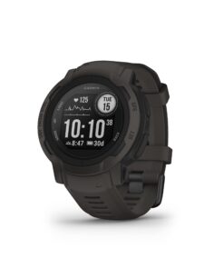 Garmin Instinct 2 Graphite, Montre GPS robuste et connectée pour les aventuriers - Boîtier 45 mm - Suivi de toute activi