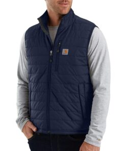Veste isolante légère Carhartt Rain Defender, coupe décontractée, homme, bleu, XXL