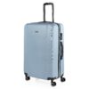 Valise ITACA Grande Taille 23Kg Rigide Spacieuse XL Bleu Clair Pour Voyage Long et Moyen Séjour Ultra Résistante Avec Ca