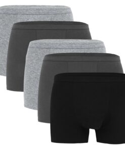 LANBAOSI Boxer en coton homme confortable sans étiquetteLot de 5 braguette ouverte Élégant pourhommes