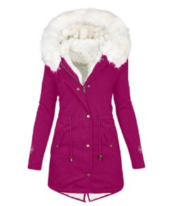 Manteau Polaire Femme Hiver Chaud Épaissir Parka Outercoat