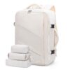 Sac à Dos LOVEVOOK Cabine 40L Beige Homme Femme Voyage Travail École