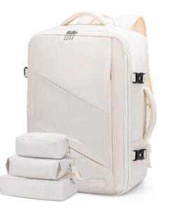 Sac à Dos LOVEVOOK Cabine 40L Beige Homme Femme Voyage Travail École